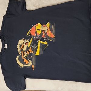 Pokemon. Black heavy cot GILDAN vintage graphic t-shirt size small.100%  cotton.